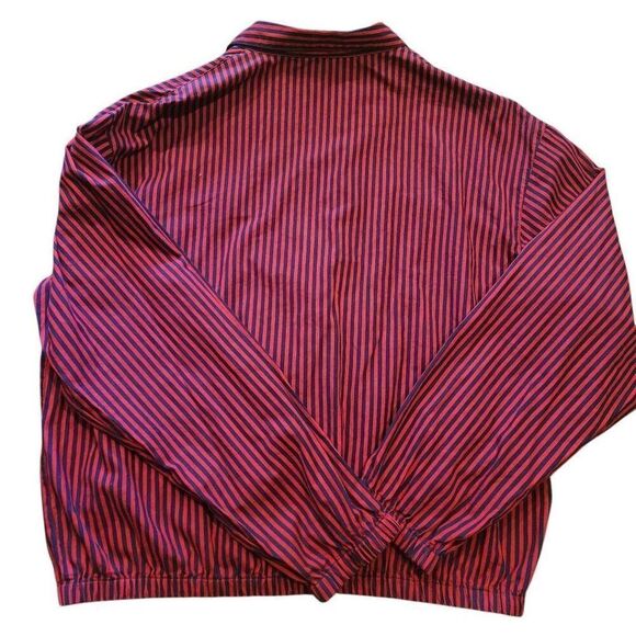 Vintage Polo Ralph Lauren Jacket Men's XL Navy Red Pinstripe Cross Flags 1987 - Picture 2 of 5